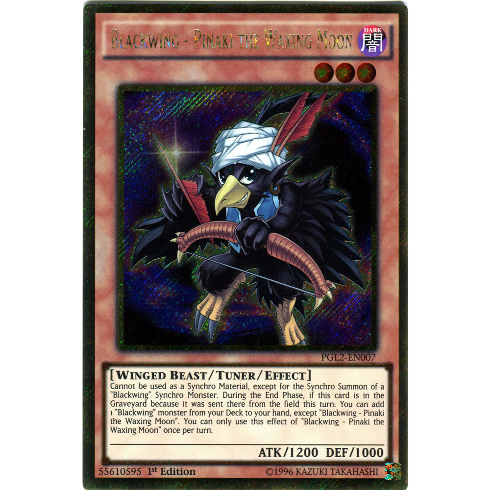 Blackwing - Pinaki the Waxing Moon PGL2-EN007 Yu-Gi-Oh! Card from the Premium Gold: Return of the Bling Set