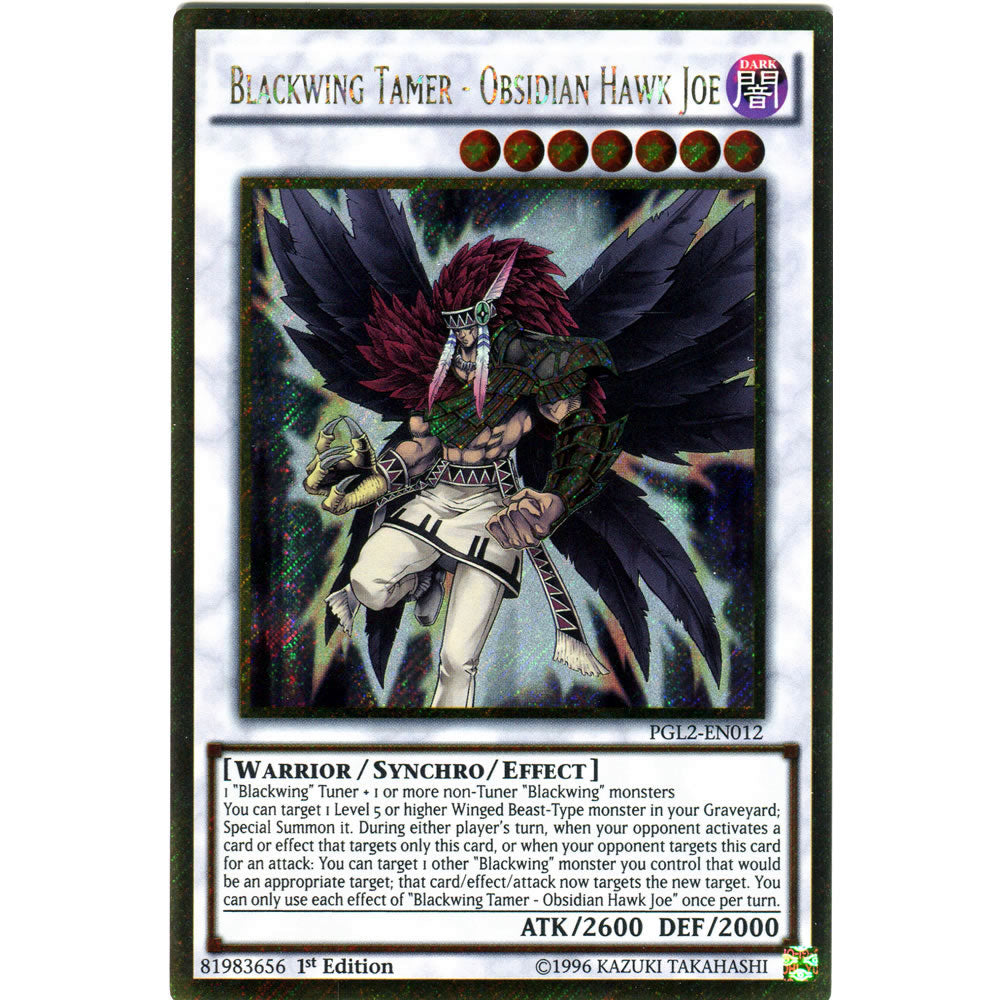 Blackwing Tamer - Obsidian Hawk Joe PGL2-EN012 Yu-Gi-Oh! Card from the Premium Gold: Return of the Bling Set