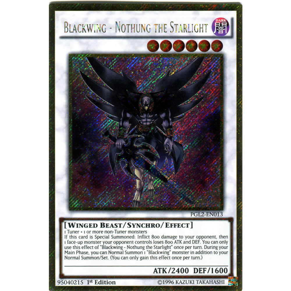 Blackwing - Nothung the Starlight PGL2-EN013 Yu-Gi-Oh! Card from the Premium Gold: Return of the Bling Set