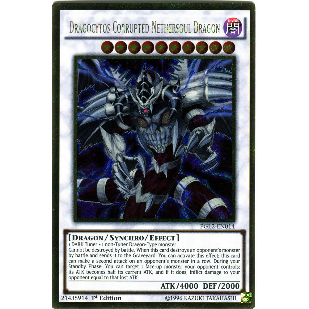 Dragocytos Corrupted Nethersoul Dragon PGL2-EN014 Yu-Gi-Oh! Card from the Premium Gold: Return of the Bling Set