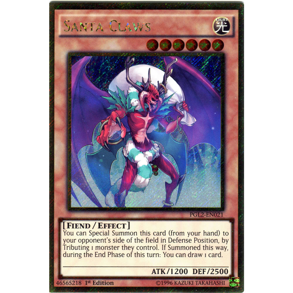 Santa Claws PGL2-EN021 Yu-Gi-Oh! Card from the Premium Gold: Return of the Bling Set