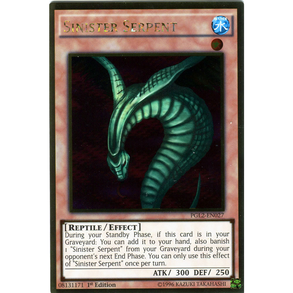 Sinister Serpent PGL2-EN027 Yu-Gi-Oh! Card from the Premium Gold: Return of the Bling Set