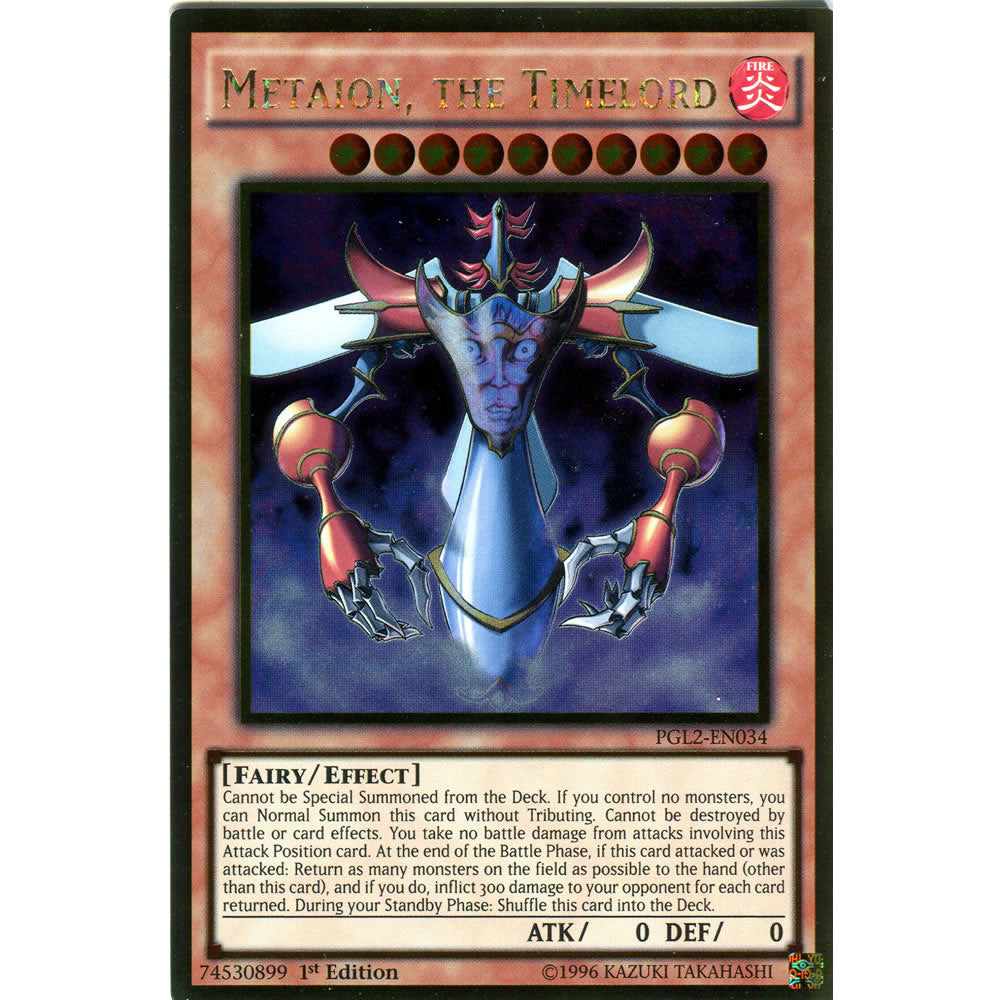 Metaion, the Timelord PGL2-EN034 Yu-Gi-Oh! Card from the Premium Gold: Return of the Bling Set