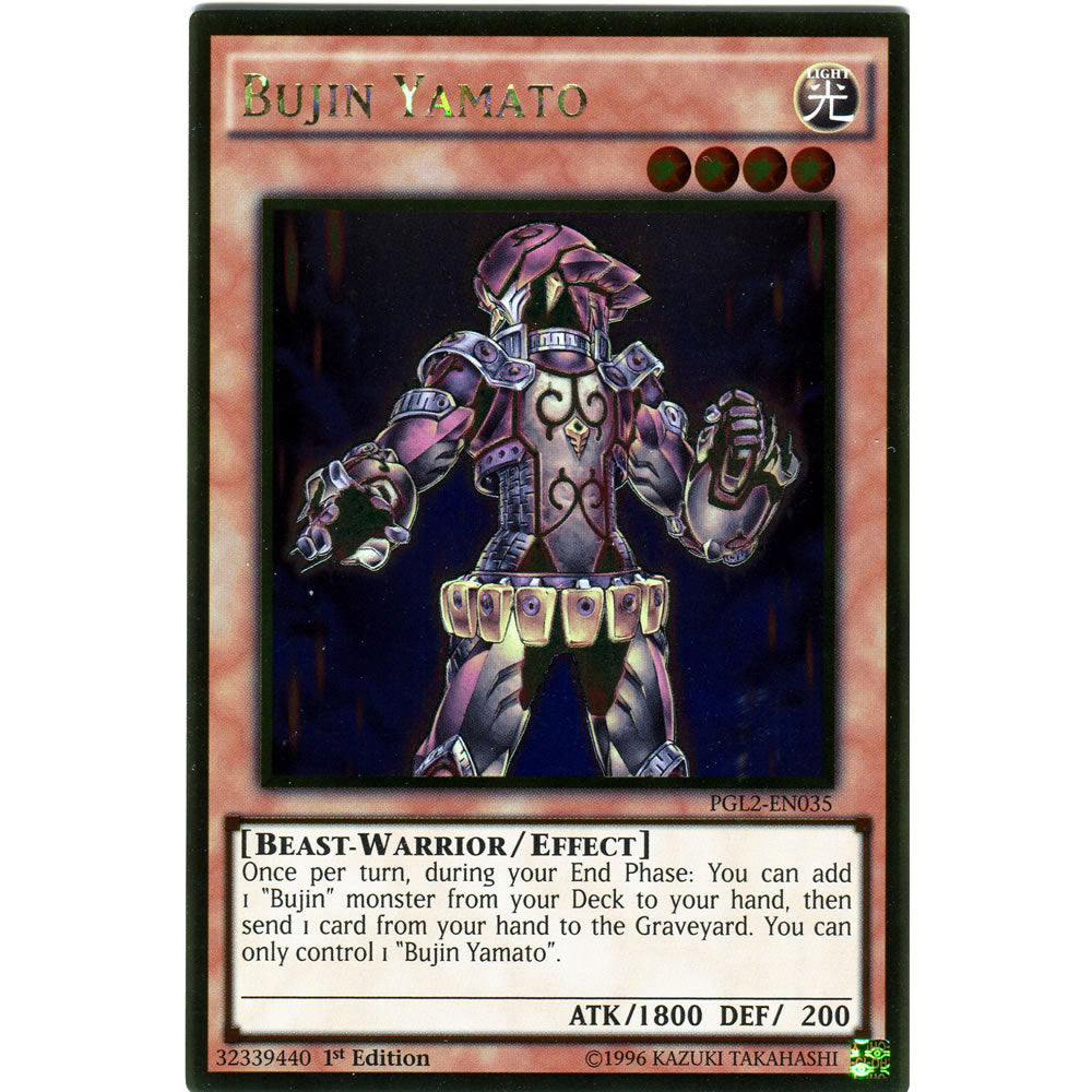 Bujin Yamato PGL2-EN035 Yu-Gi-Oh! Card from the Premium Gold: Return of the Bling Set