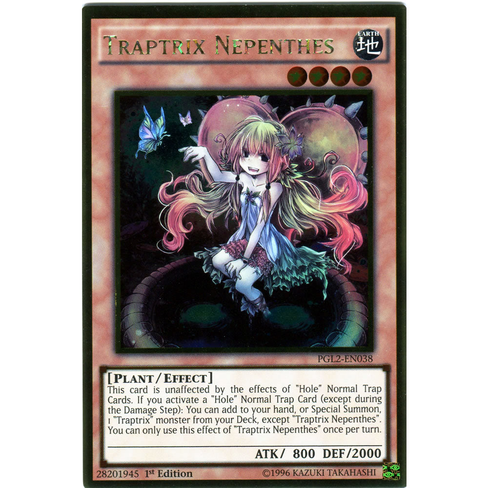 Traptrix Nepenthes PGL2-EN038 Yu-Gi-Oh! Card from the Premium Gold: Return of the Bling Set