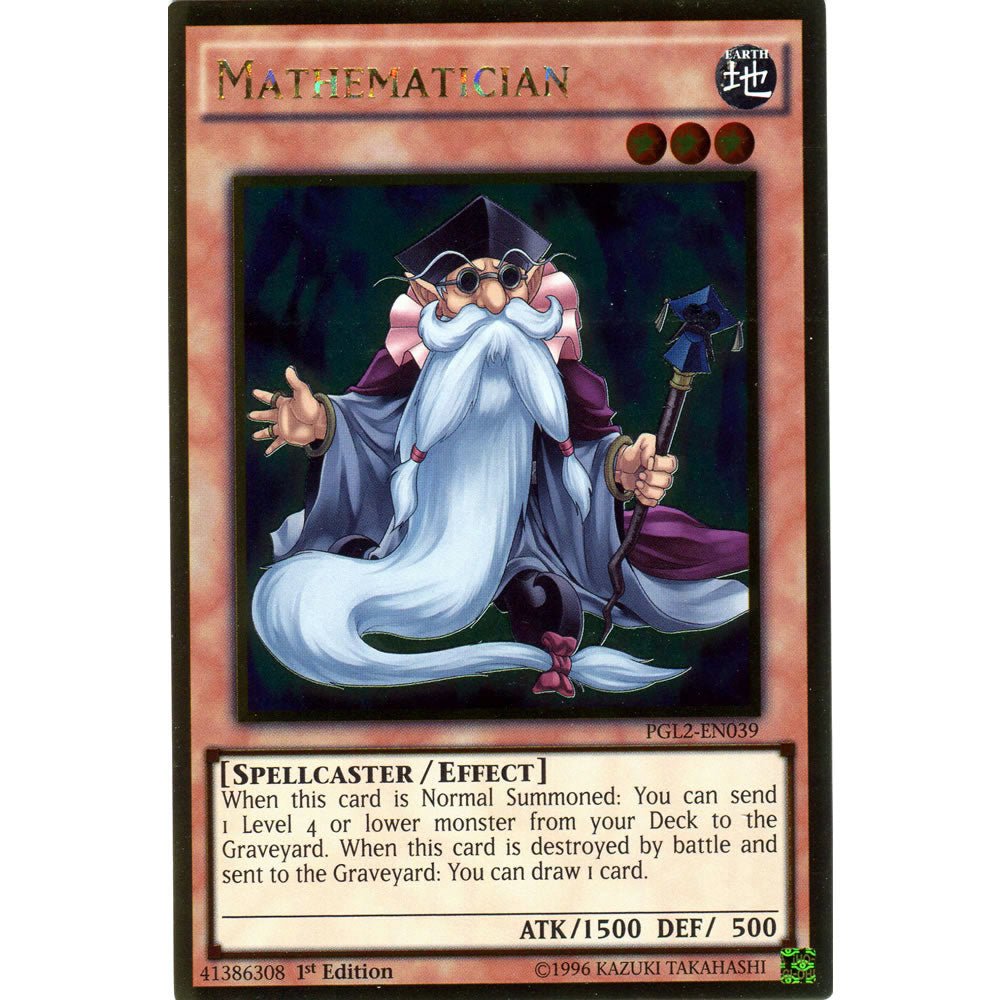 Mathematician PGL2-EN039 Yu-Gi-Oh! Card from the Premium Gold: Return of the Bling Set