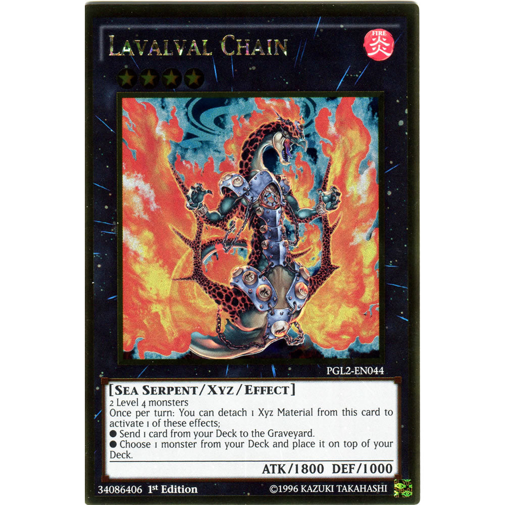 Lavalval Chain PGL2-EN044 Yu-Gi-Oh! Card from the Premium Gold: Return of the Bling Set