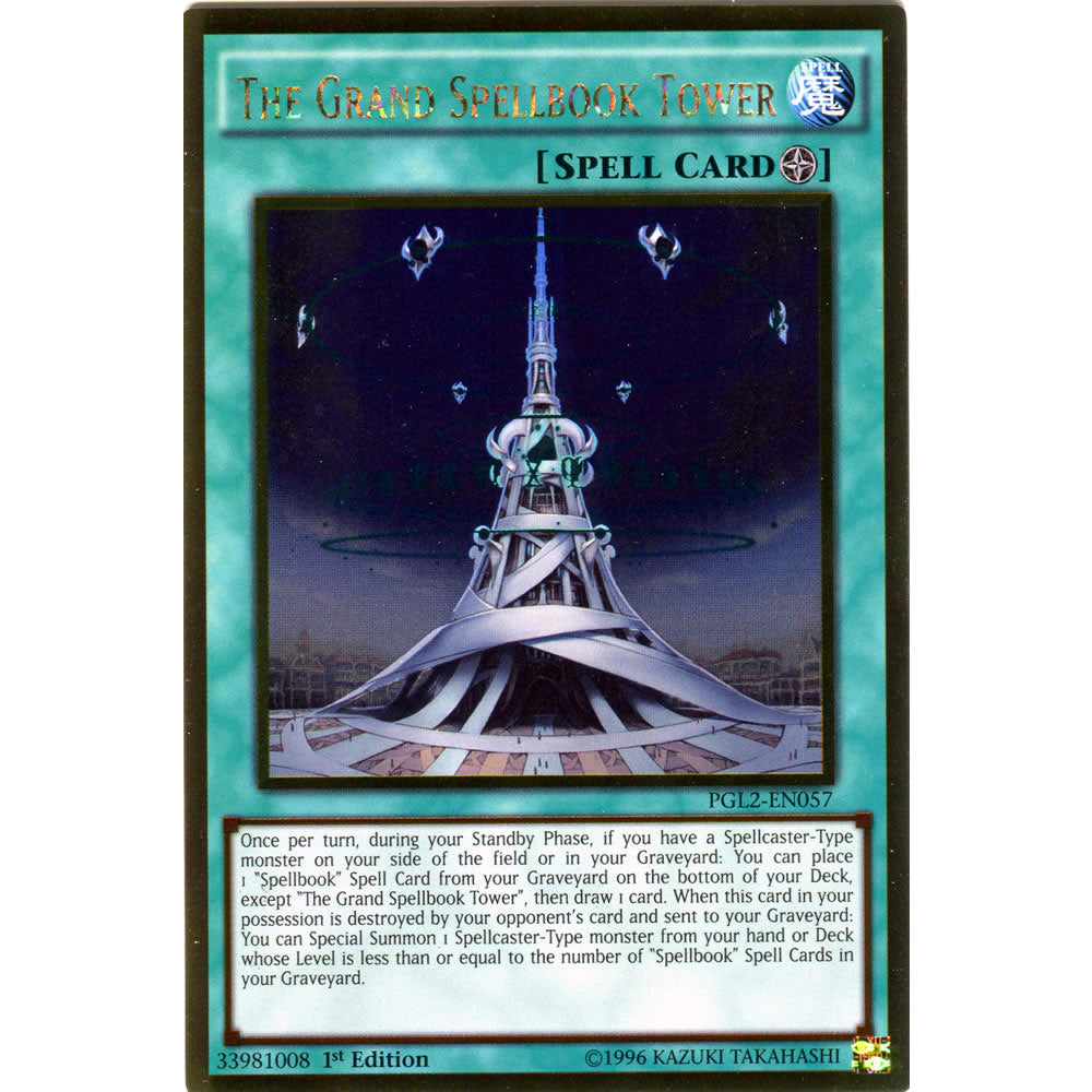 The Grand Spellbook Tower PGL2-EN057 Yu-Gi-Oh! Card from the Premium Gold: Return of the Bling Set