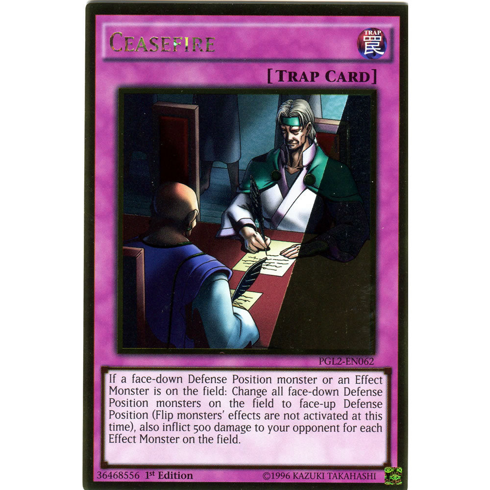 Ceasefire PGL2-EN062 Yu-Gi-Oh! Card from the Premium Gold: Return of the Bling Set