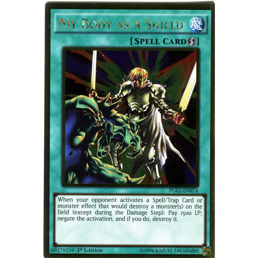 My Body as a Shield PGL2-EN074 Yu-Gi-Oh! Card from the Premium Gold: Return of the Bling Set