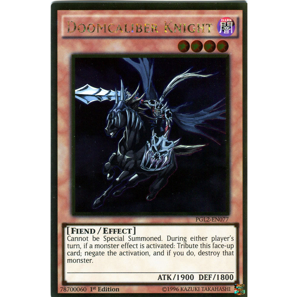 Doomcaliber Knight PGL2-EN077 Yu-Gi-Oh! Card from the Premium Gold: Return of the Bling Set