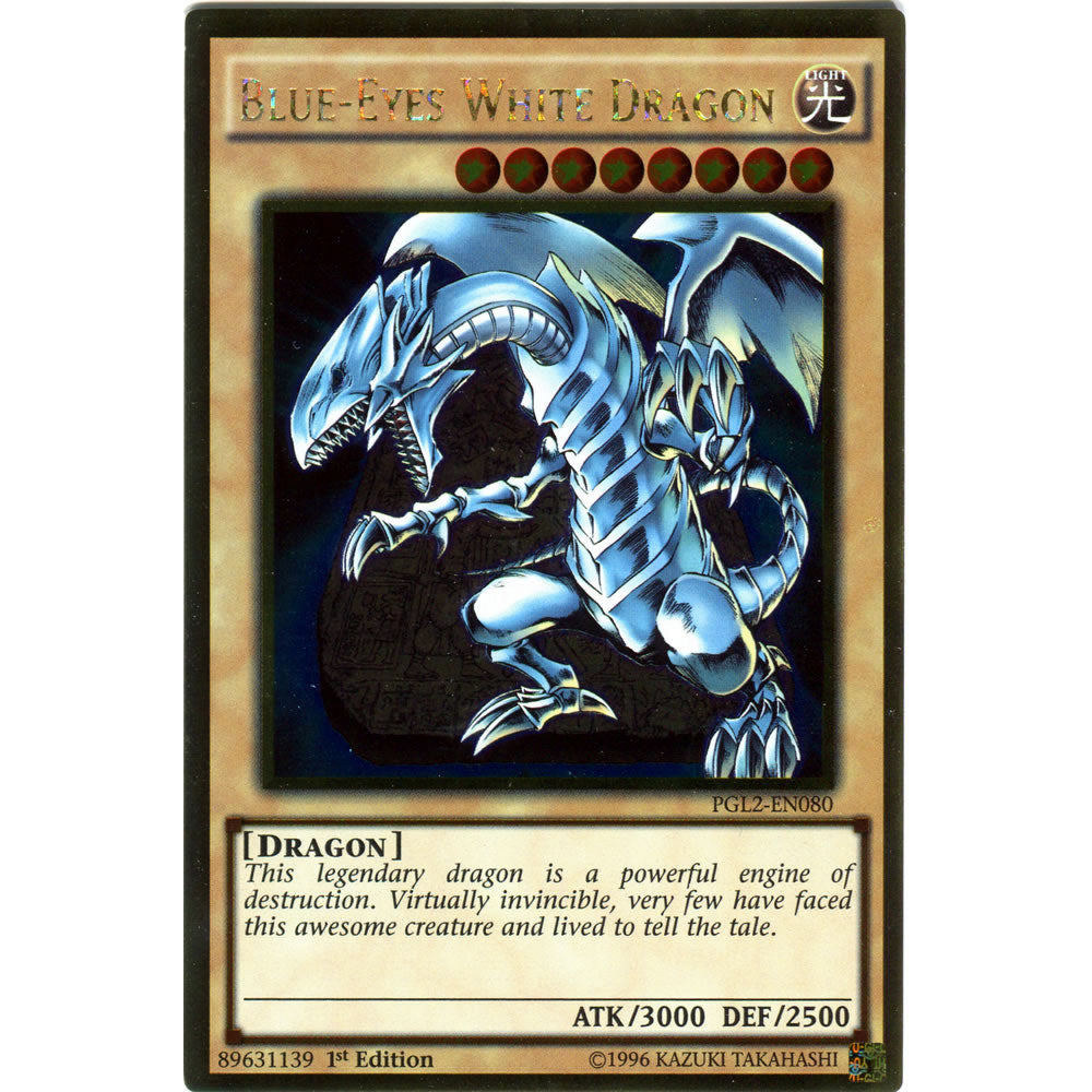 Blue-Eyes White Dragon PGL2-EN080 Yu-Gi-Oh! Card from the Premium Gold: Return of the Bling Set