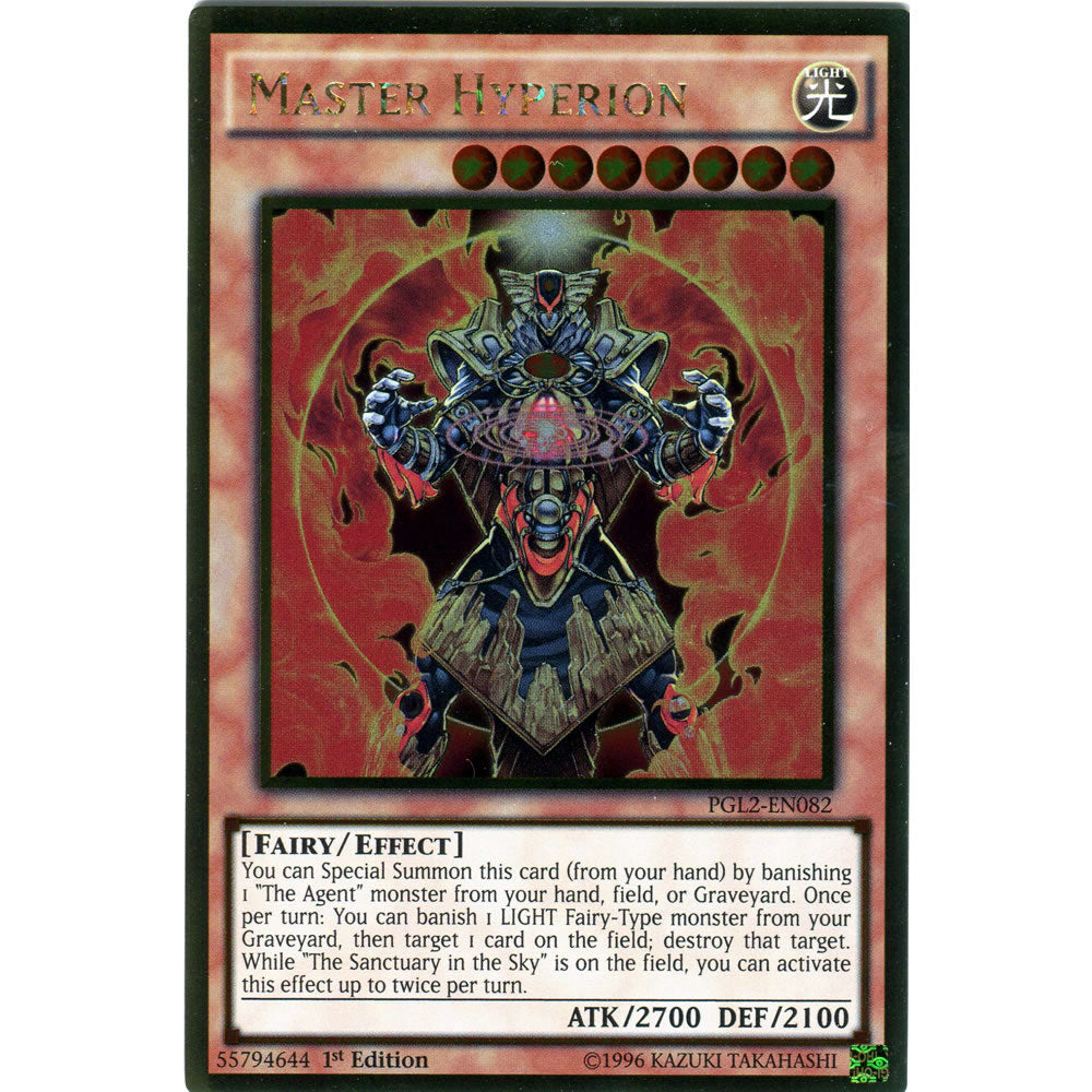Master Hyperion PGL2-EN082 Yu-Gi-Oh! Card from the Premium Gold: Return of the Bling Set