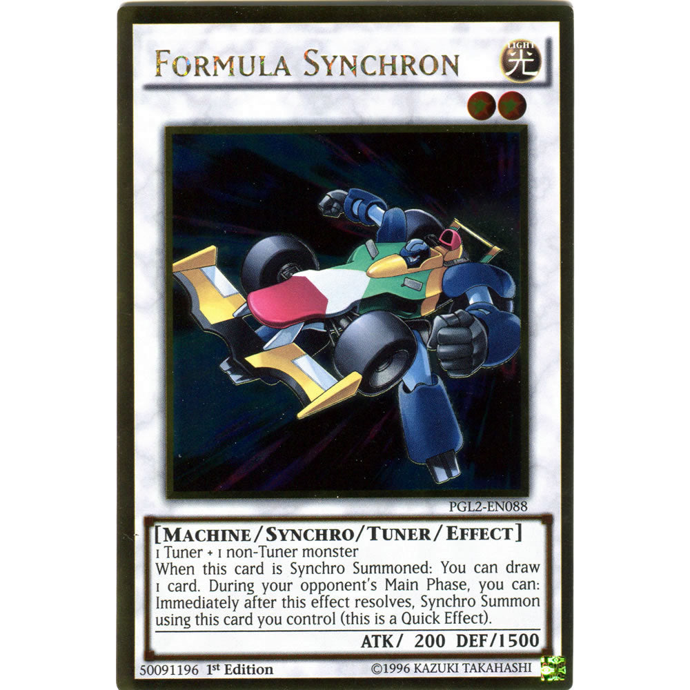 Formula Synchron PGL2-EN088 Yu-Gi-Oh! Card from the Premium Gold: Return of the Bling Set