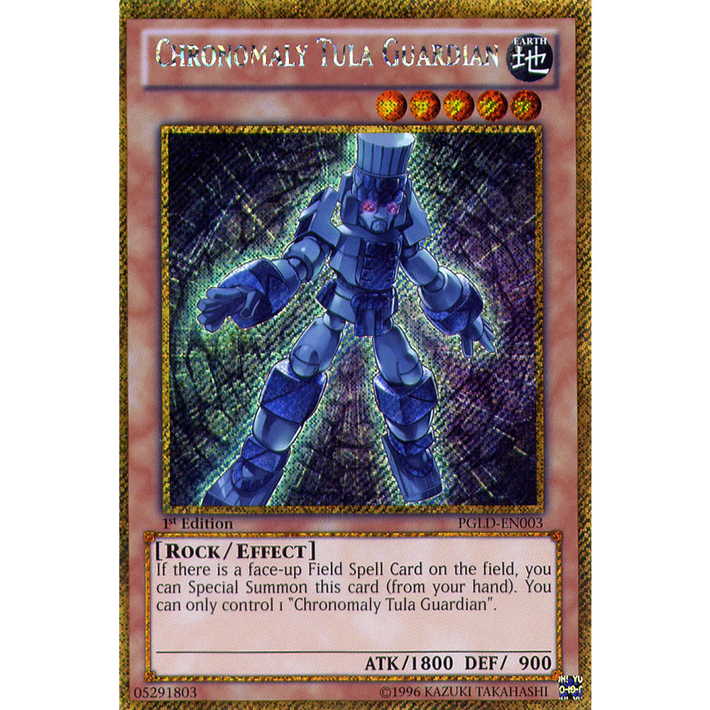 Chronomaly Tula Guardian PGLD-EN003 Yu-Gi-Oh! Card from the Premium Gold Set