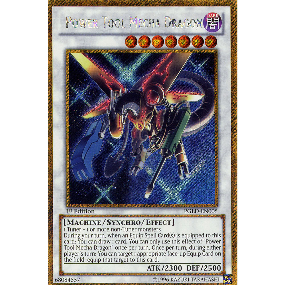 Power Tool Mecha Dragon PGLD-EN005 Yu-Gi-Oh! Card from the Premium Gold Set