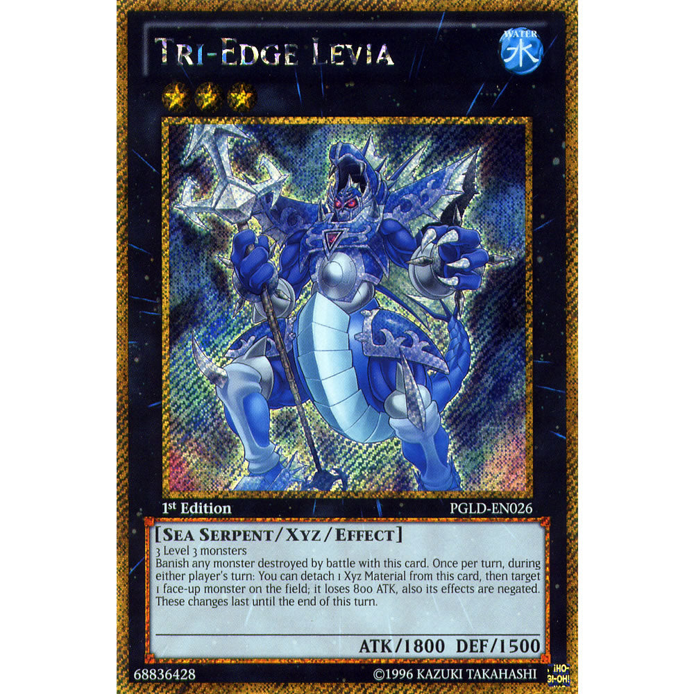 Tri-Edge Levia PGLD-EN026 Yu-Gi-Oh! Card from the Premium Gold Set