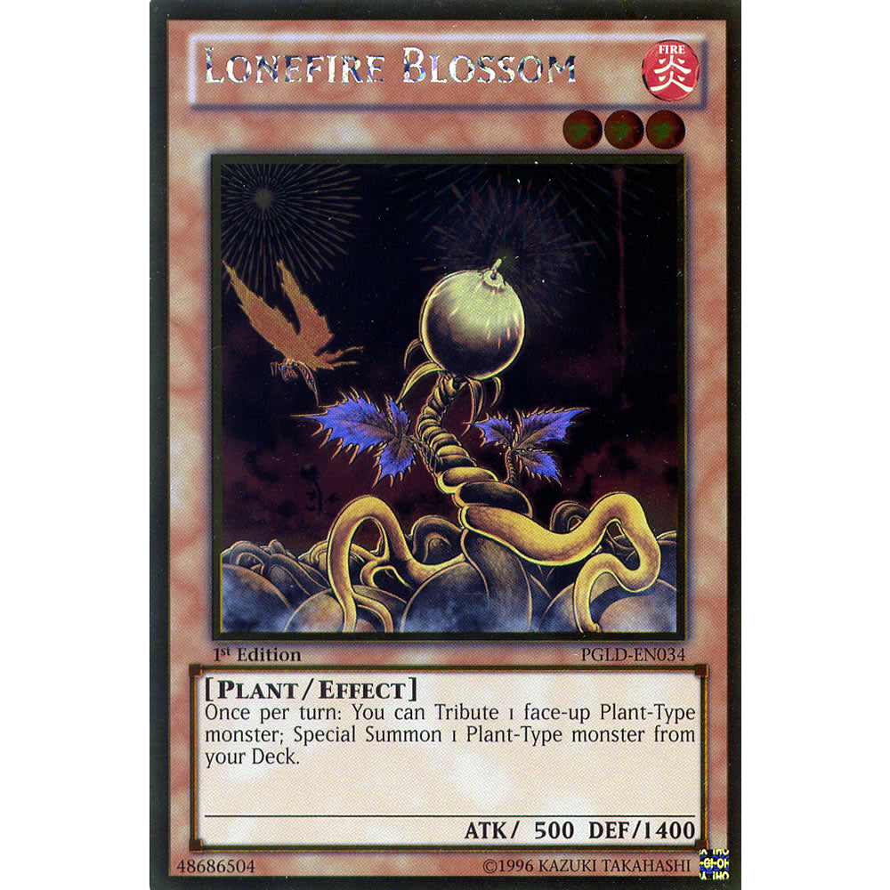Lonefire Blossom PGLD-EN034 Yu-Gi-Oh! Card from the Premium Gold Set