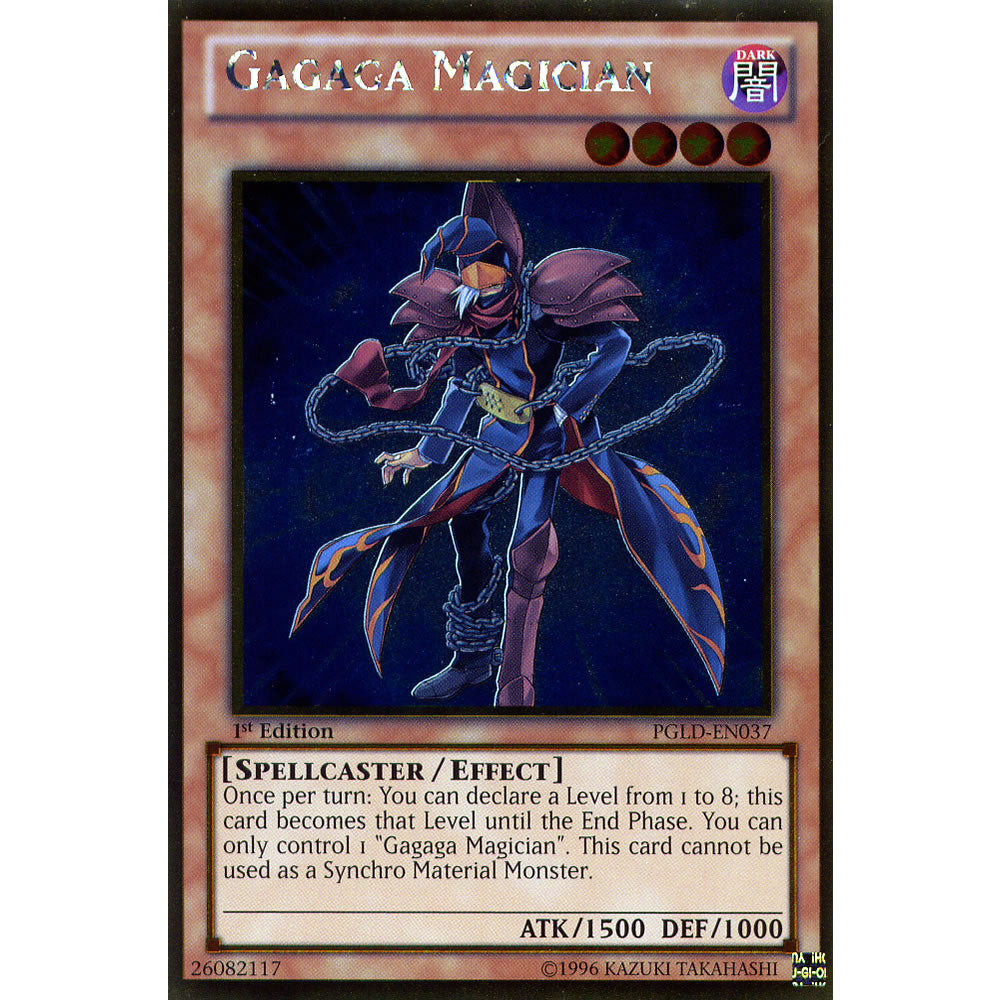 Gagaga Magician PGLD-EN037 Yu-Gi-Oh! Card from the Premium Gold Set