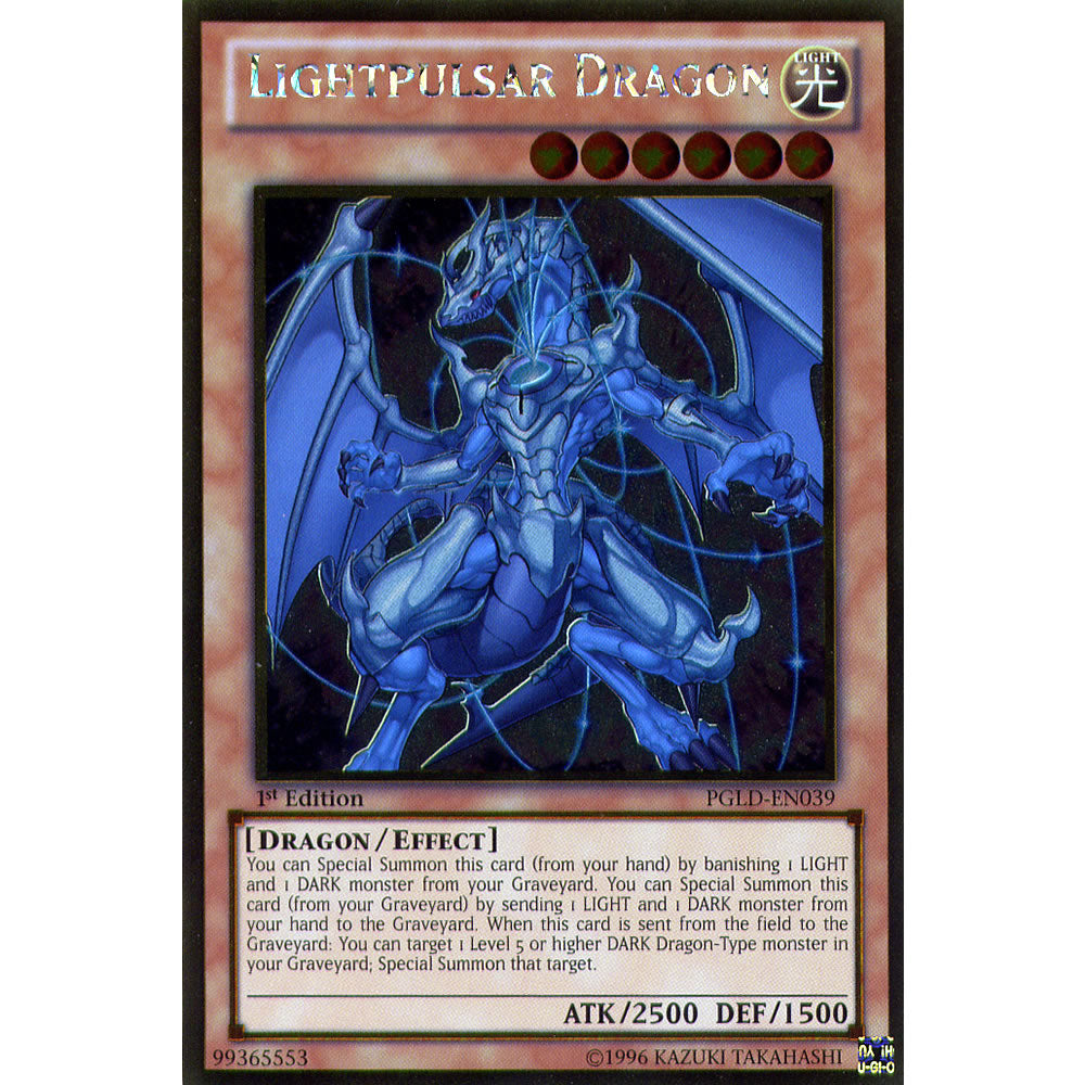 Lightpulsar Dragon PGLD-EN039 Yu-Gi-Oh! Card from the Premium Gold Set