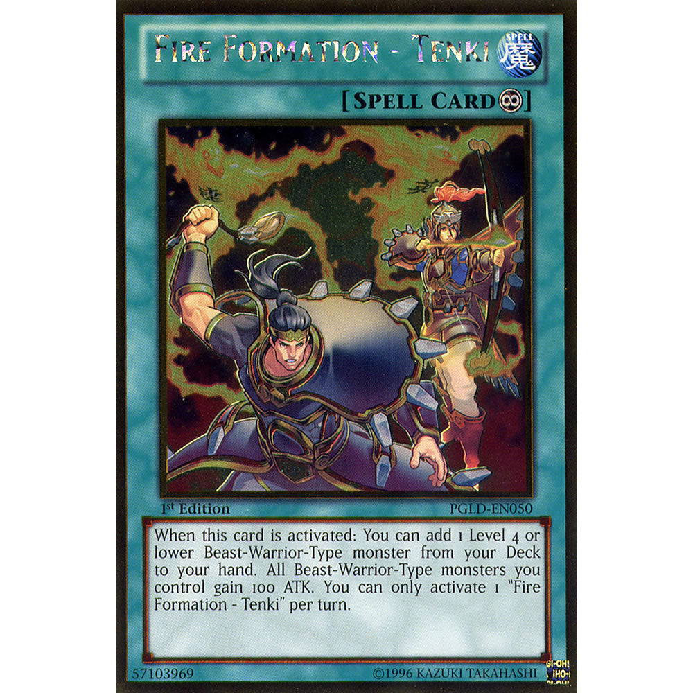 Fire Formation - Tenki PGLD-EN050 Yu-Gi-Oh! Card from the Premium Gold Set