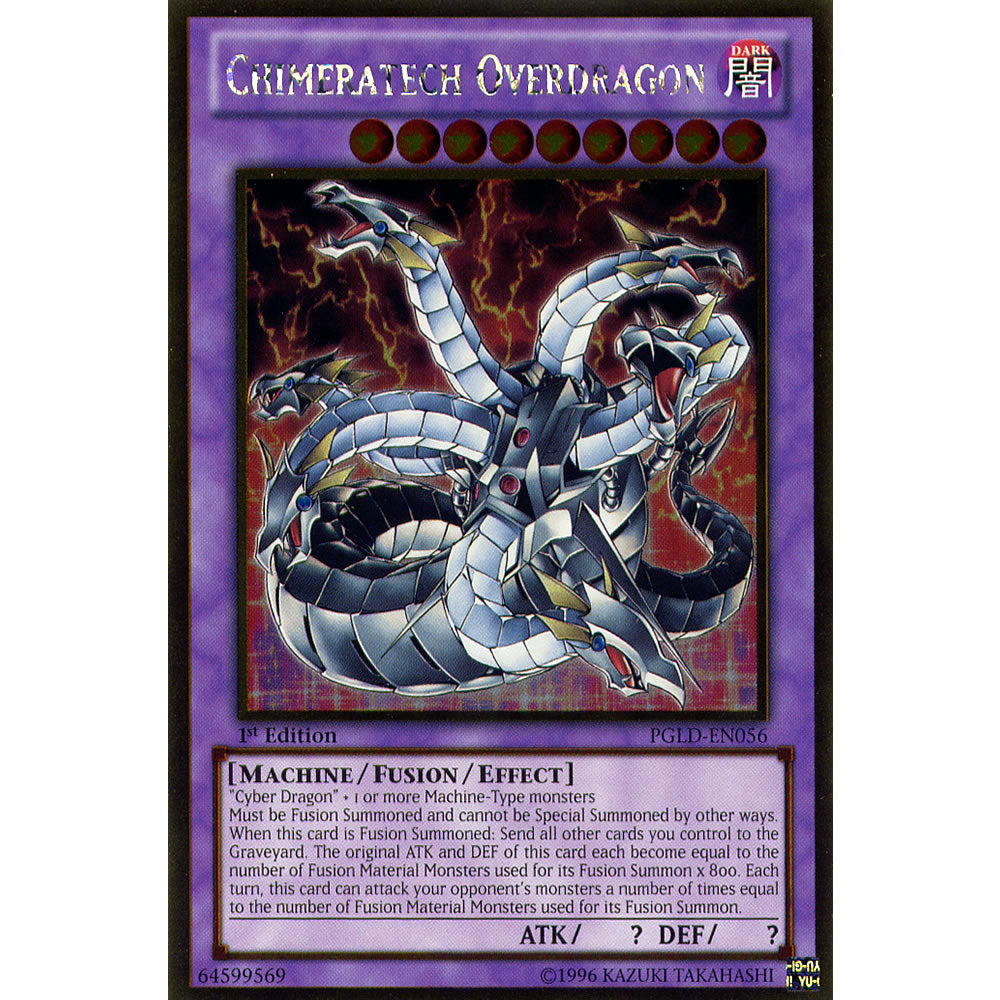 Chimeratech Overdragon PGLD-EN056 Yu-Gi-Oh! Card from the Premium Gold Set