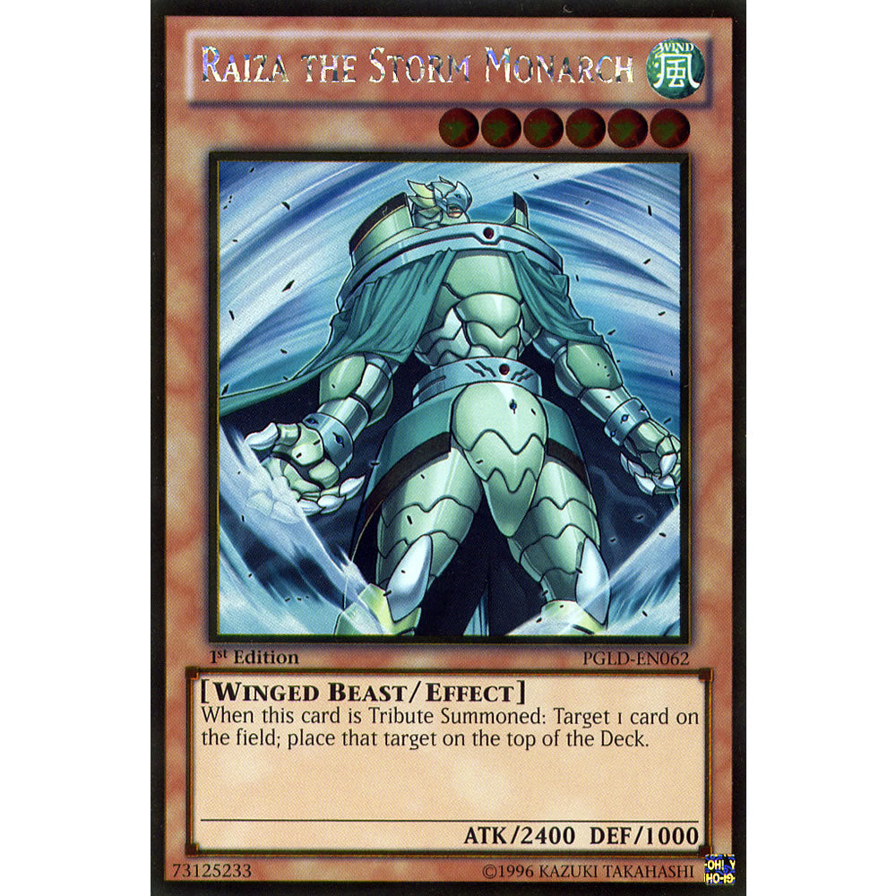 Raiza the Storm Monarch PGLD-EN062 Yu-Gi-Oh! Card from the Premium Gold Set