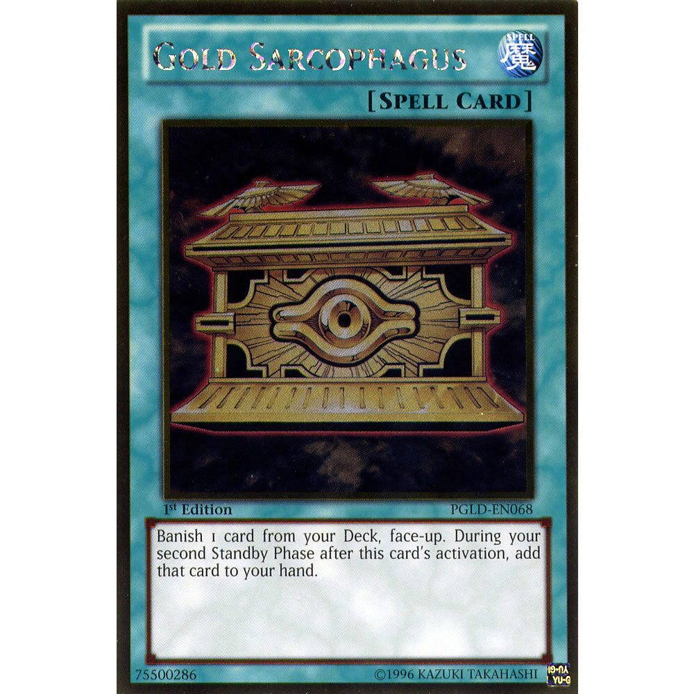 Gold Sarcophagus PGLD-EN068 Yu-Gi-Oh! Card from the Premium Gold Set