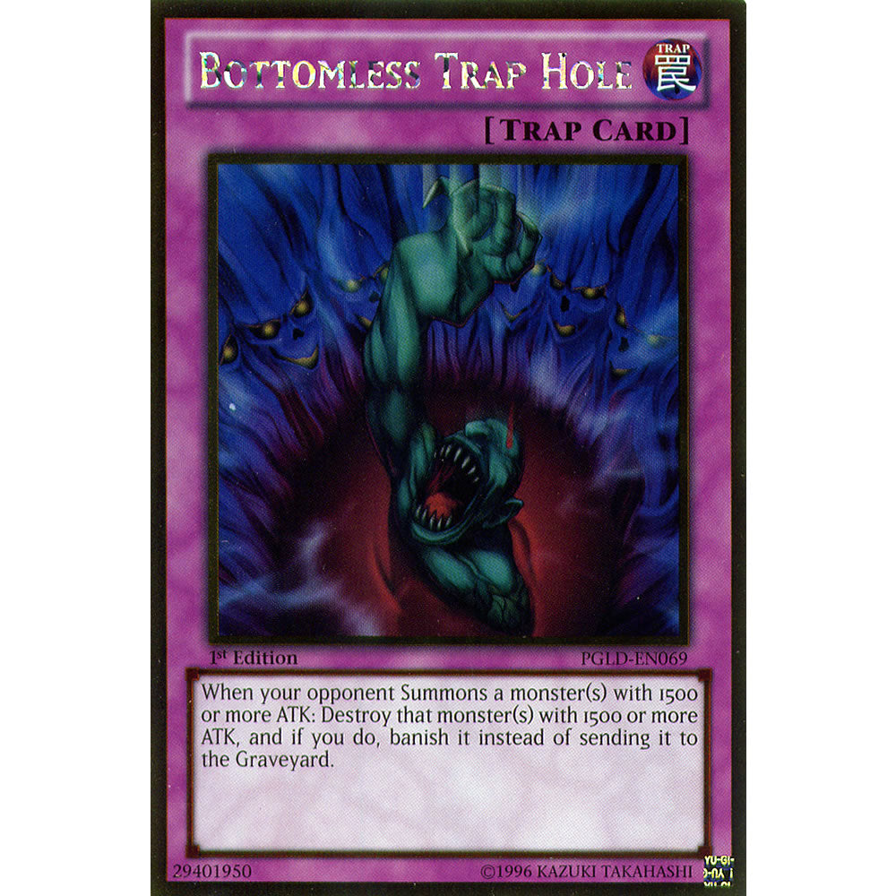 Bottomless Trap Hole PGLD-EN069 Yu-Gi-Oh! Card from the Premium Gold Set