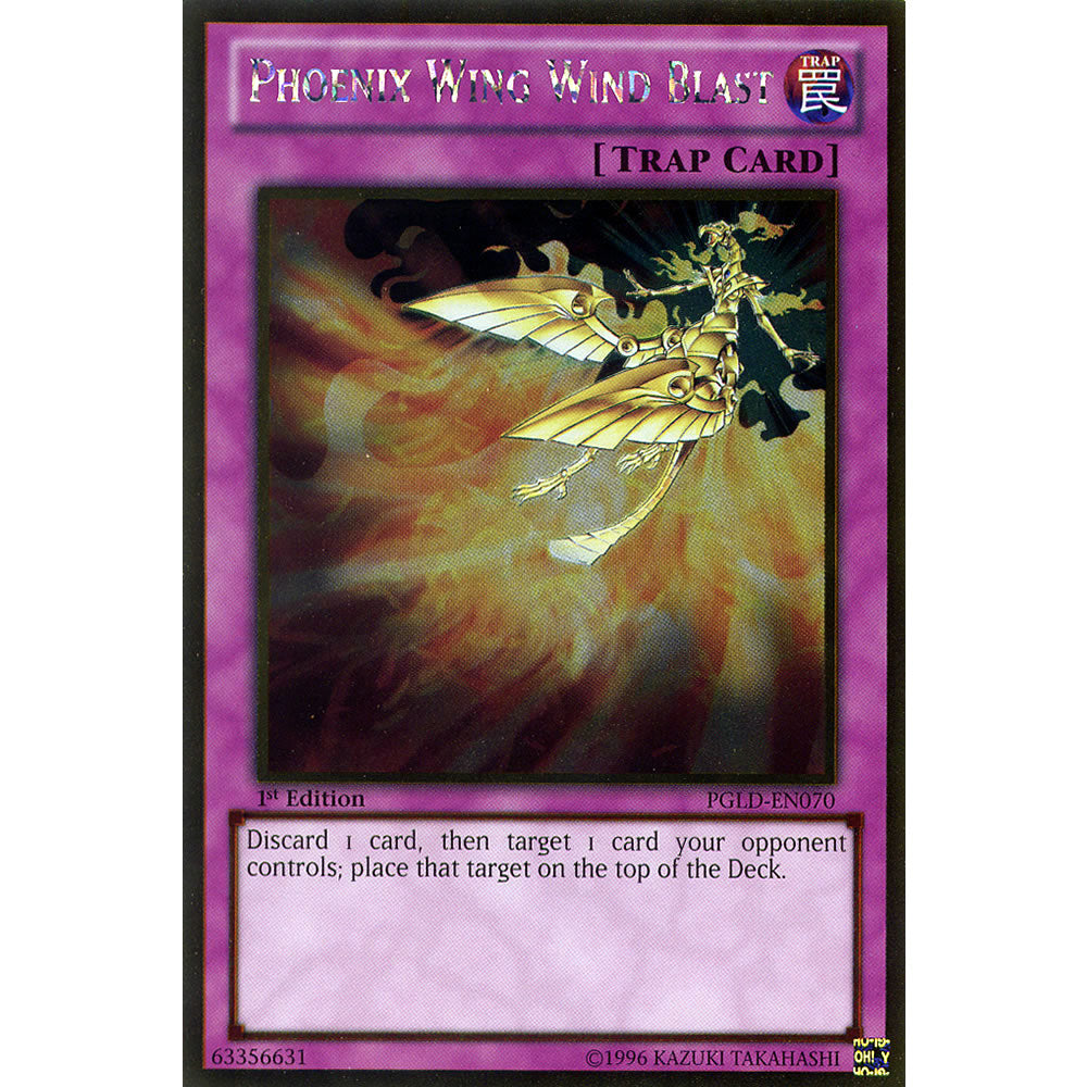 Phoenix Wing Wind Blast PGLD-EN070 Yu-Gi-Oh! Card from the Premium Gold Set
