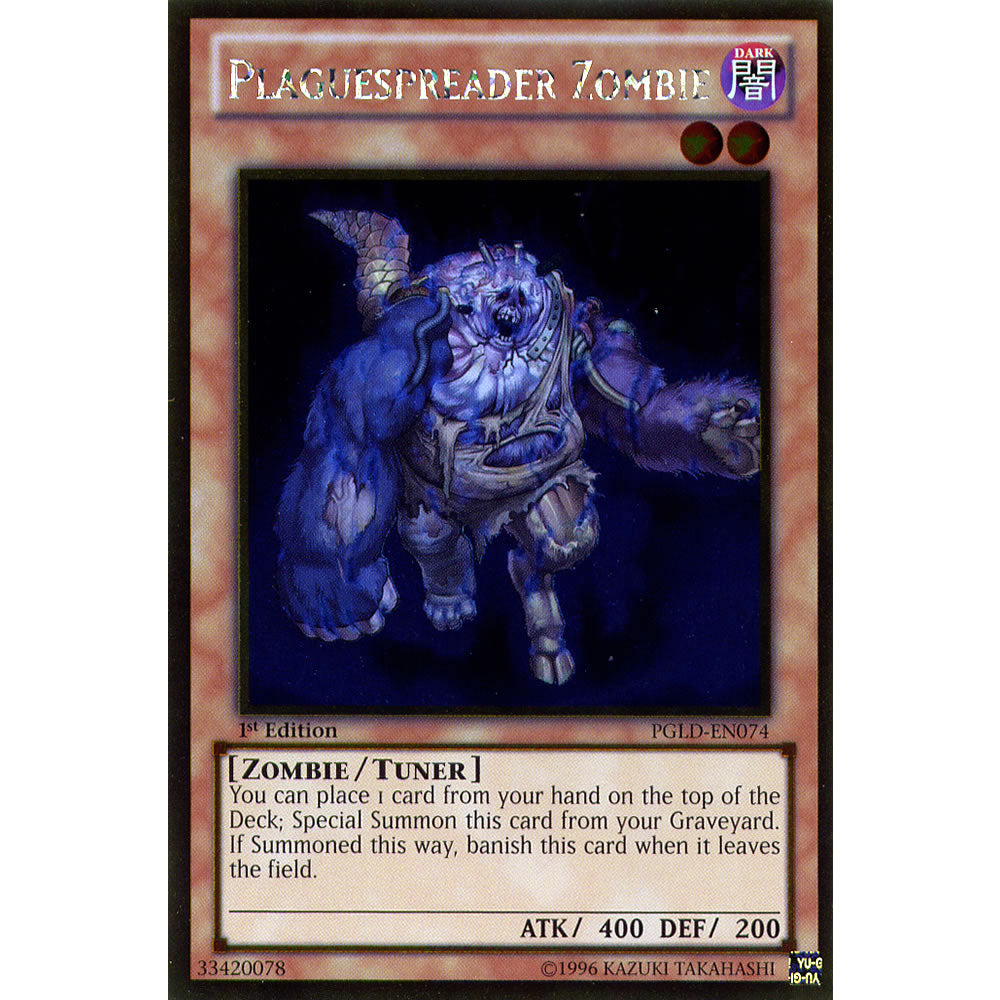 Plaguespreader Zombie PGLD-EN074 Yu-Gi-Oh! Card from the Premium Gold Set
