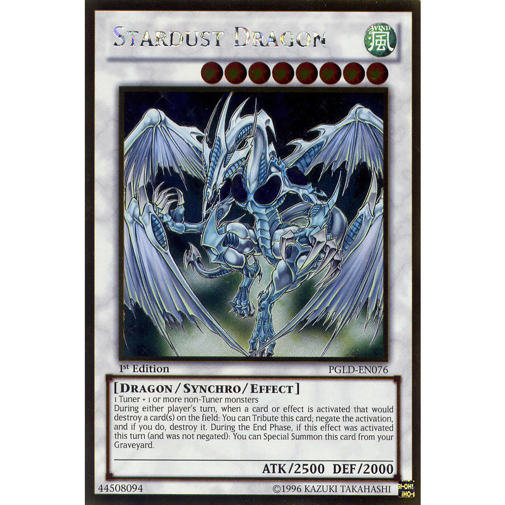 Stardust Dragon PGLD-EN076 Yu-Gi-Oh! Card from the Premium Gold Set