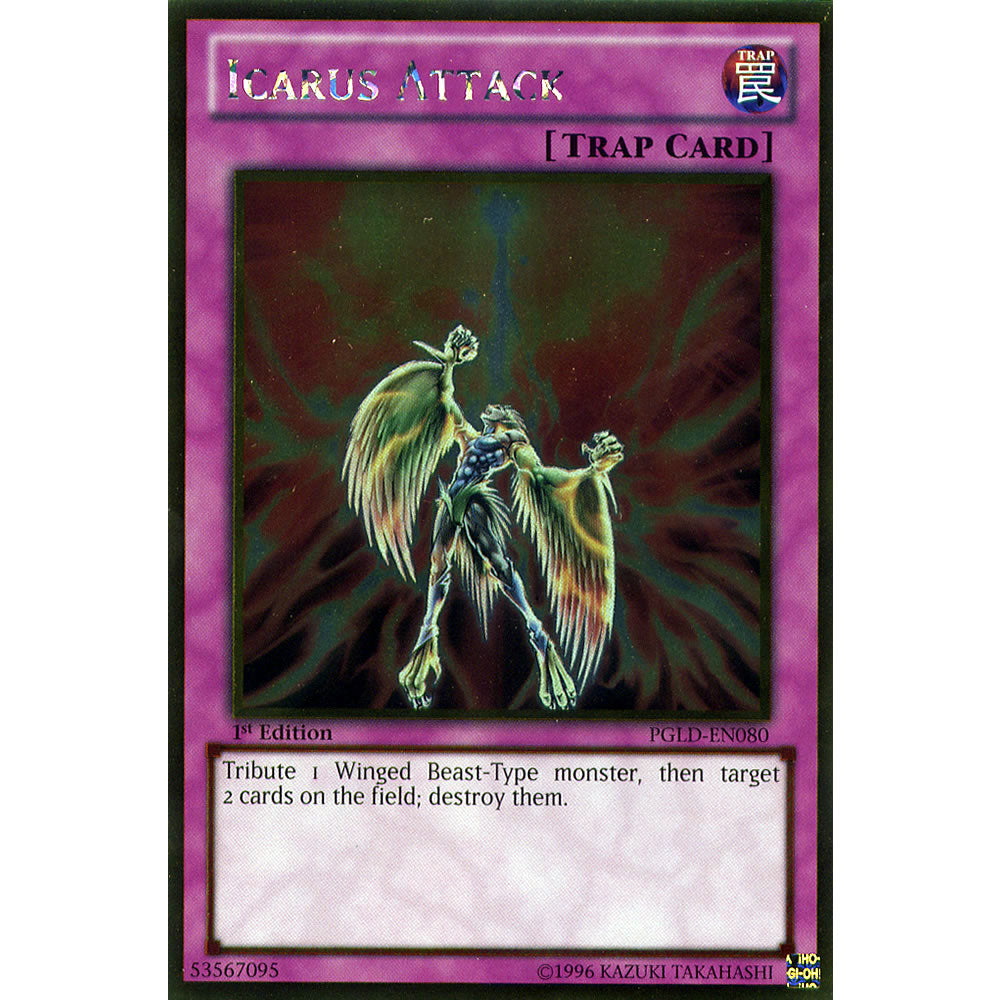 Icarus Attack PGLD-EN080 Yu-Gi-Oh! Card from the Premium Gold Set