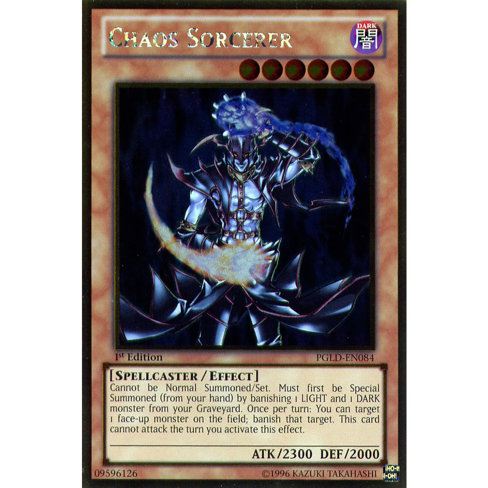 Chaos Sorcerer PGLD-EN084 Yu-Gi-Oh! Card from the Premium Gold Set