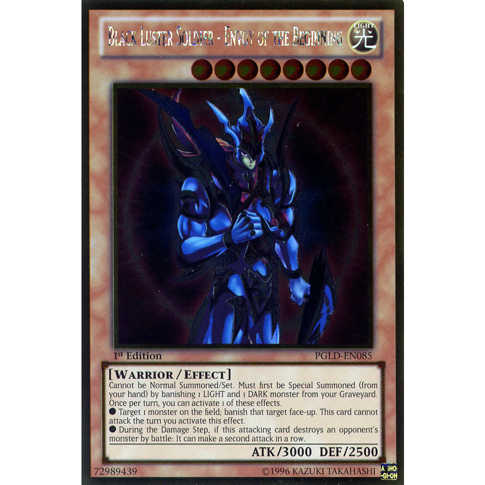Black Luster Soldier - Envoy of the Beginning PGLD-EN085 Yu-Gi-Oh! Card from the Premium Gold Set