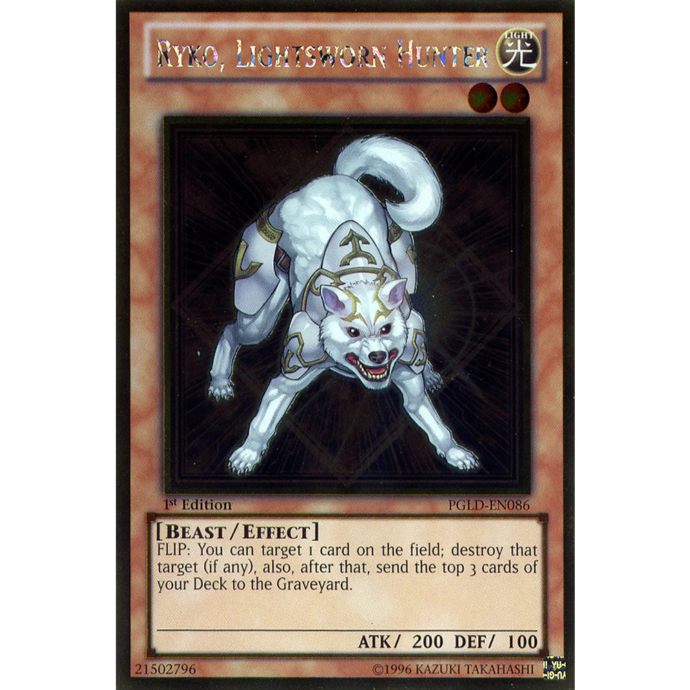 Ryko, Lightsworn Hunter PGLD-EN086 Yu-Gi-Oh! Card from the Premium Gold Set