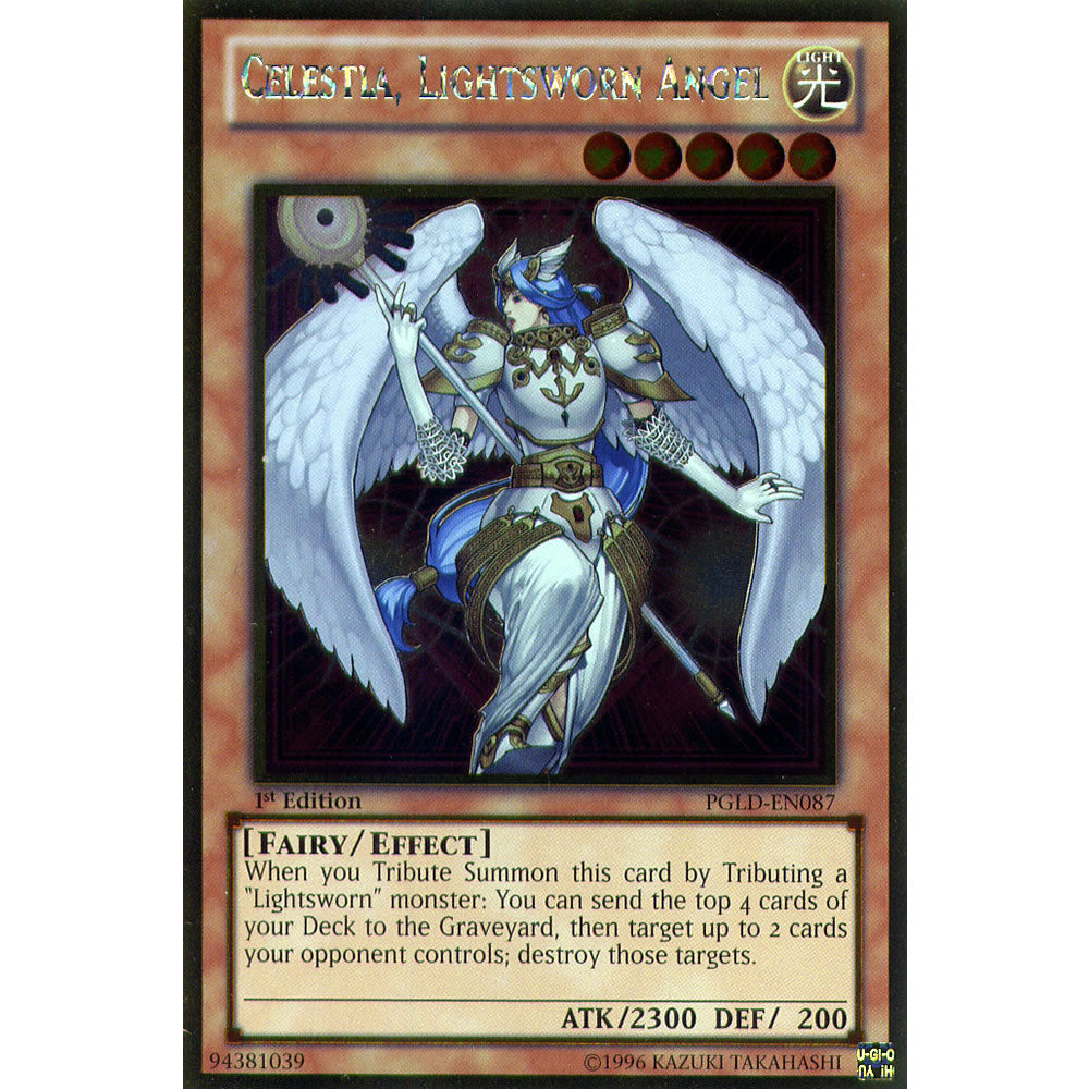 Celestia, Lightsworn Angel PGLD-EN087 Yu-Gi-Oh! Card from the Premium Gold Set