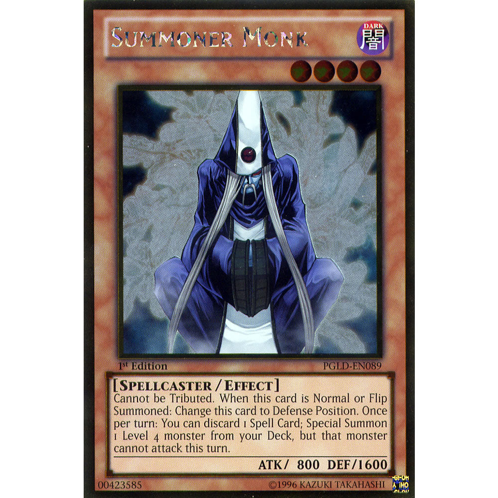 Summoner Monk PGLD-EN089 Yu-Gi-Oh! Card from the Premium Gold Set