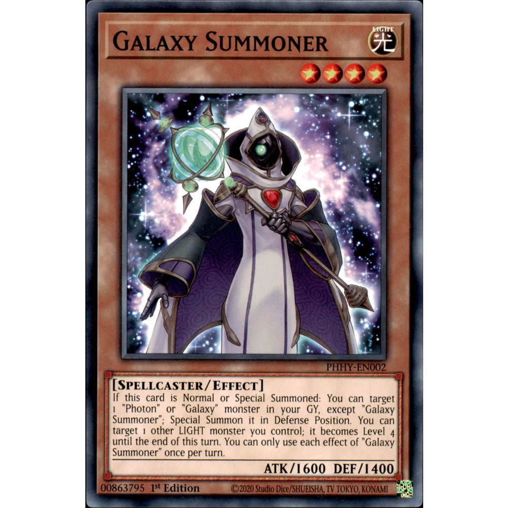 Galaxy Summoner PHHY-EN002 Yu-Gi-Oh! Card from the Photon Hypernova Set
