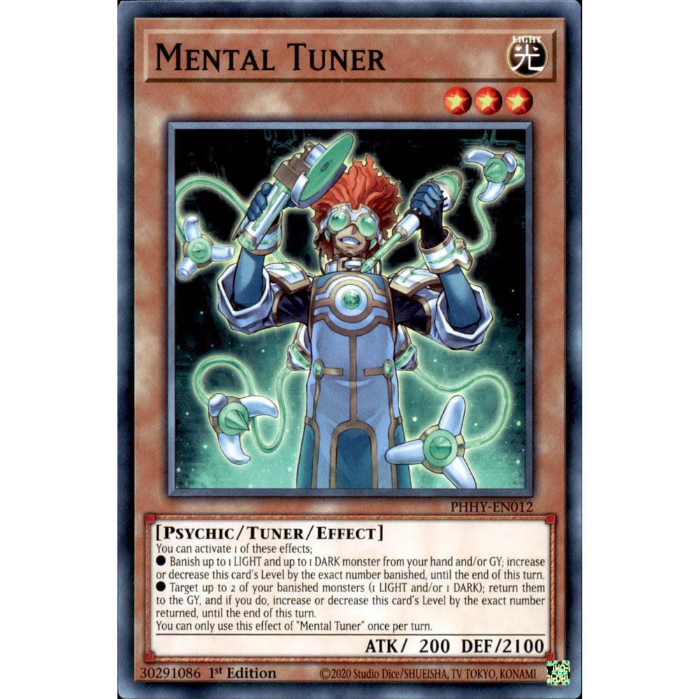 Mental Tuner PHHY-EN012 Yu-Gi-Oh! Card from the Photon Hypernova Set