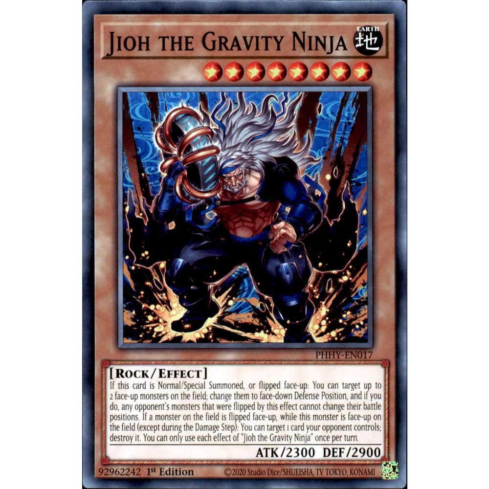 Jioh the Gravity Ninja PHHY-EN017 Yu-Gi-Oh! Card from the Photon Hypernova Set