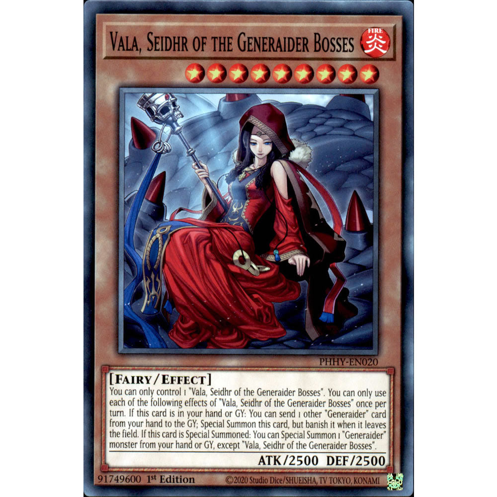 Vala, Seidhr of the Generaider Bosses PHHY-EN020 Yu-Gi-Oh! Card from the Photon Hypernova Set