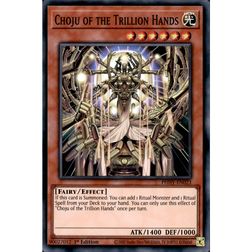 Choju of the Trillion Hands PHHY-EN023 Yu-Gi-Oh! Card from the Photon Hypernova Set