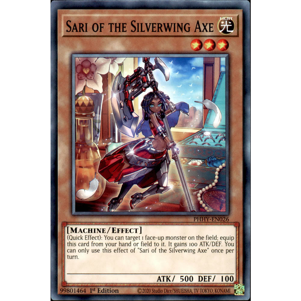 Sari of the Silverwing Axe PHHY-EN026 Yu-Gi-Oh! Card from the Photon Hypernova Set