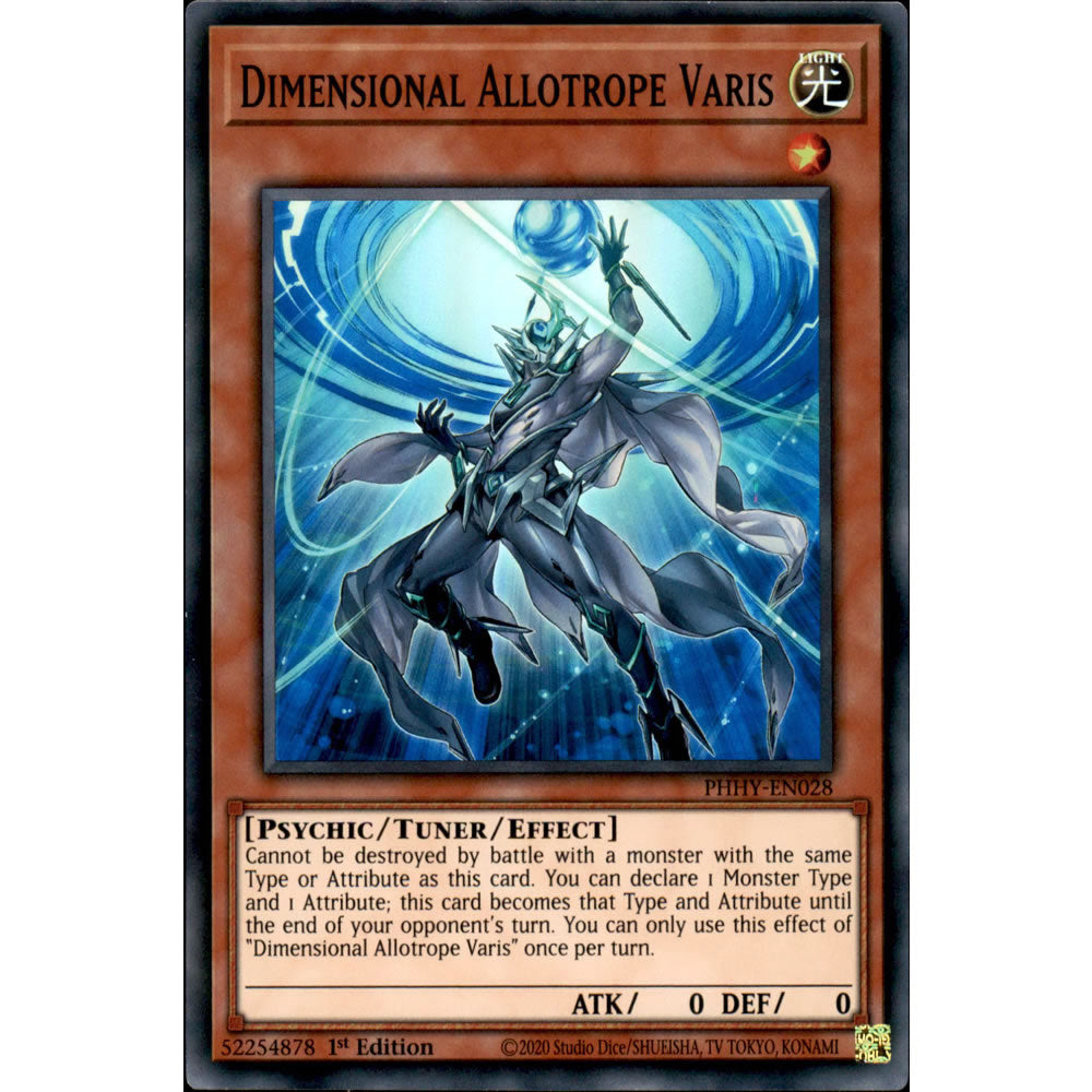 Dimensional Allotrope Varis PHHY-EN028 Yu-Gi-Oh! Card from the Photon Hypernova Set