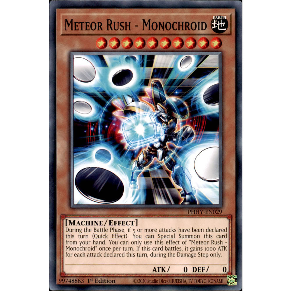 Meteor Rush - Monochroid PHHY-EN029 Yu-Gi-Oh! Card from the Photon Hypernova Set