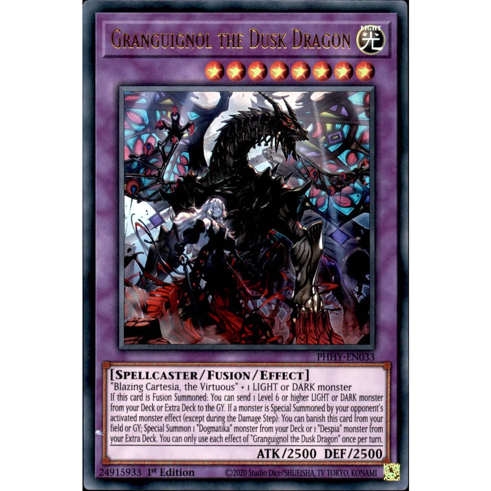 Granguignol the Dusk Dragon PHHY-EN033 Yu-Gi-Oh! Card from the Photon Hypernova Set