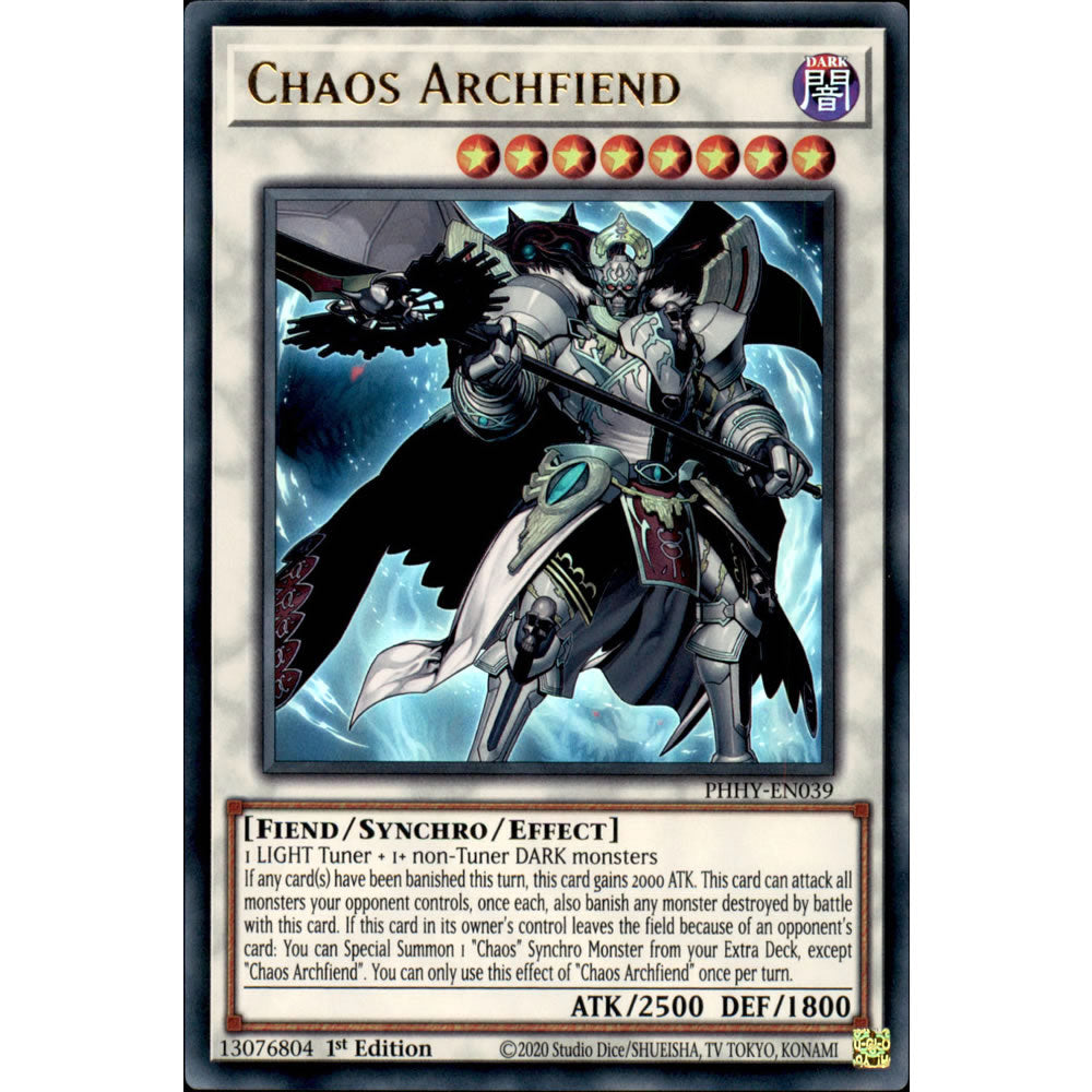Chaos Archfiend PHHY-EN039 Yu-Gi-Oh! Card from the Photon Hypernova Set