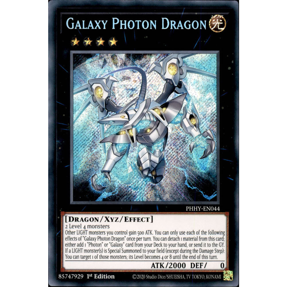 Galaxy Photon Dragon PHHY-EN044 Yu-Gi-Oh! Card from the Photon Hypernova Set