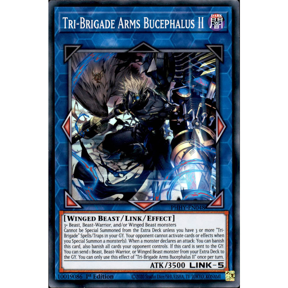 Tri-Brigade Arms Bucephalus II PHHY-EN048 Yu-Gi-Oh! Card from the Photon Hypernova Set